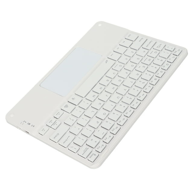 Ultra Thin Cordless Keyboard, with Touchpad - Low Noise, Fast Typing, Wide Compatibility for Smartphones, Tablets, Laptops