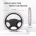thumbnail image 3 of Cauagu Sailing Marine Travel Print Car Steering Wheel Cover - Universal Car Accessory for Diverse Cars for Steering Wheel with a Diameter of 14.5"-15", 3 of 7