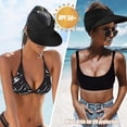 thumbnail image 3 of Guardurnaity Gorra deportiva plegable para mujer con protección solar, elegante y ajustable, de secado rápido. Sombreros negro, 3 of 6
