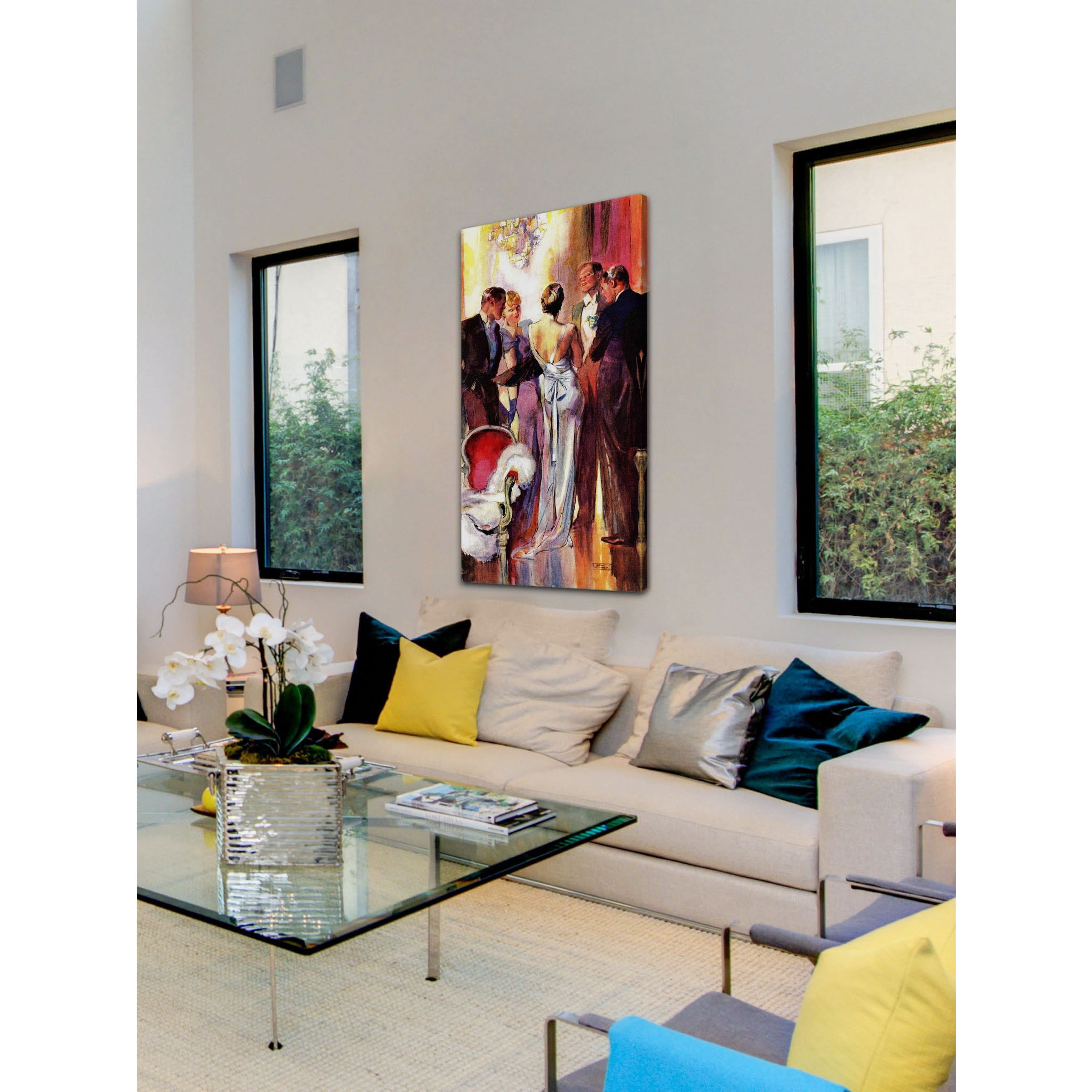 MARMONT HILL - Milk and Honey by John LaGatta Painting Print on Canvas - Multi-Color 12 x 24
