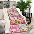 thumbnail image 5 of Flamingo Blanket Throw,Flamingo Gifts for Women,Pink Flamingo Gifts for Girls Blanket,Flamingo Christmas Decorations Gifts,Cozy Flamingo Themed Gifts Blanket for Sofa Couch Beds Décor, 5 of 6