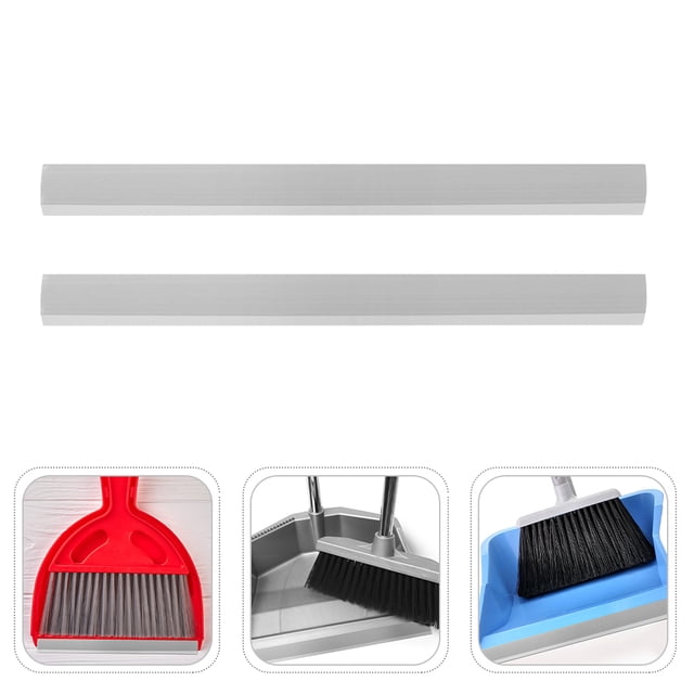 Raindrops 2Pcs Dustpan Accessories Rubber Strip Replacement For General Users In Schools