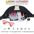 thumbnail image 3 of Parche personalizado con la letra inicial de Fanny Pack MAXTOP, negro, 3 of 7