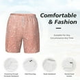 thumbnail image 5 of Balery Rose Gold Glitter Mens Swim Trunks Swim Shorts for Men Quick Dry Inseam Beach Shorts with Compression Liner Pocket-XX-Large, 5 of 9