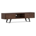 thumbnail image 6 of Simpli Home Lowry 72 inch Wide Solid Wood TV Stand in Distressed Charcoal Brown For TVs up to 80 inches, 6 of 12