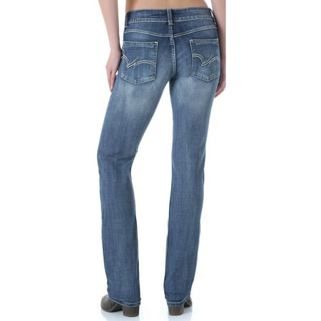 Wrangler - Wrangler Women's Premium Patch Mae Straight Leg Jeans ...