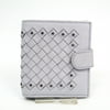 Authenticated Used Bottega Veneta Intrecciato Women's Leather Studded Wallet (bi-fold) Light Purple