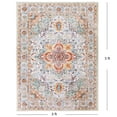 thumbnail image 7 of ARJINCUTE High Traffic Boho Area Rugs Front Door Entrance Doormat 3'x5', Low Pile Non Slips Machine Washable, Orange-Red, 7 of 7