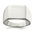 thumbnail image 1 of 925 Sterling Silver 12x14mm Signet Ring Man   For Dad Mens  For Him, 1 of 7