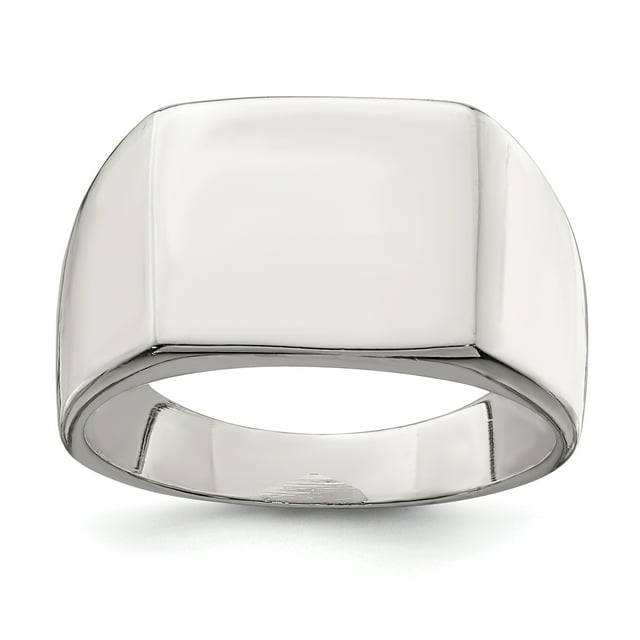 925 Sterling Silver 12x14mm Signet Ring Man For Dad Mens For Him