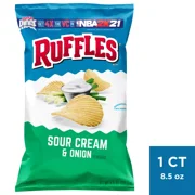 Ruffles Sour Cream And Onion Chips - 8oz(Packaging May Vary)