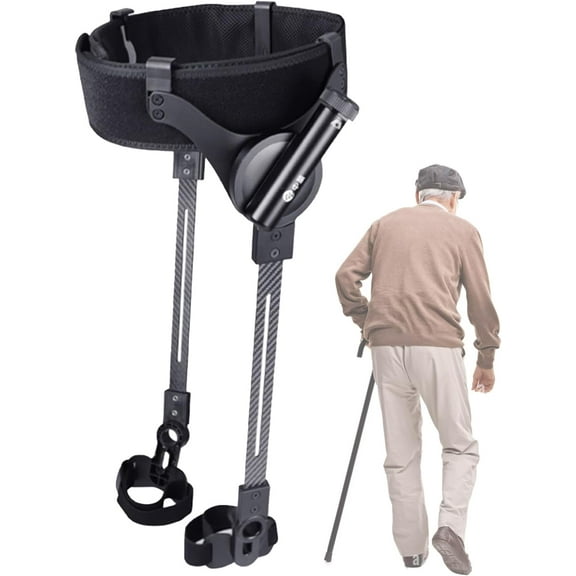 Exoskeleton for Walking Walking Assistance Devices Assists 50% Mobility for Elderly Ergonomic Power Walking Aid Leg Lift and Climbing Support, A02 (S: 155-167cm Height)