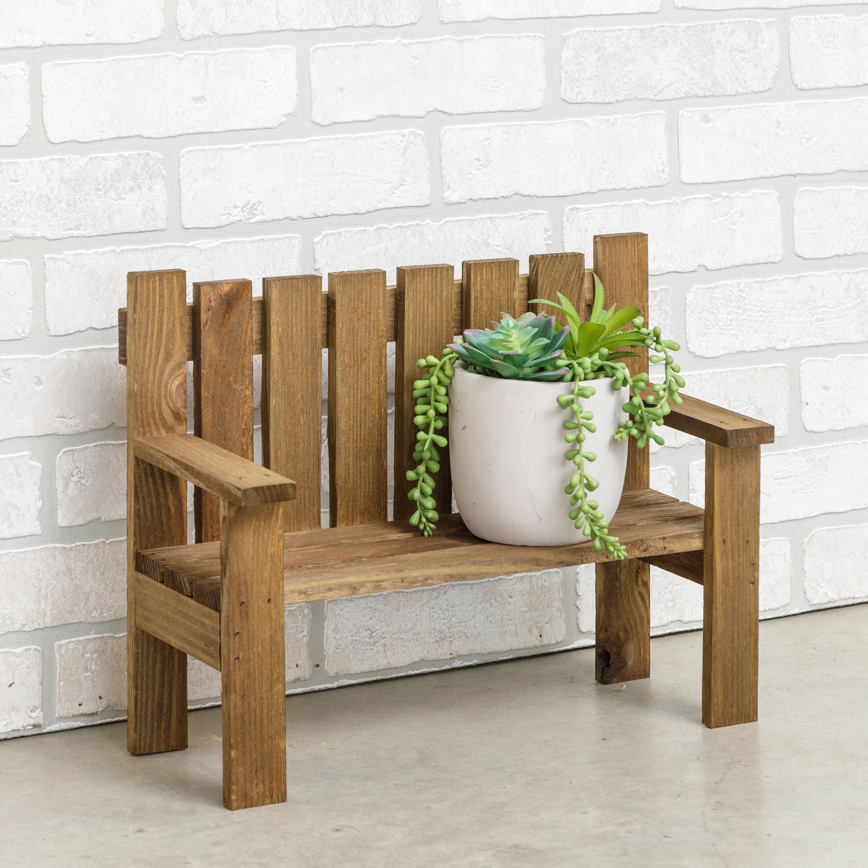 Furniture Pipeline Poppy Miniature Decorative Garden Bench