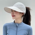 thumbnail image 2 of UTSJKR Women's High Ponytail UPF 50 Baseball Cap, Quick Dry Adjustable Breathable Sun Hat Cycling Outdoor Beige, 2 of 5