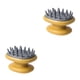 thumbnail image 3 of Kearding Cepillo de ducha para lavar el cabello, cepillo para el cuero cabelludo, masajeador de doble capa, cepillo portátil lavable para Type2 NO2, 3 of 6
