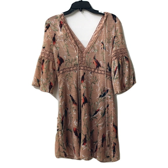 Foxiedox Orange Patterned Dress Size XSmall