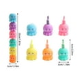 thumbnail image 2 of CXYYY 6 PCS Colorful Shaped Highlighter Pastel Highlighter Set Cute Highlighter Stackable Markers For Adults Kids Students Writing School Supplies 10ml, 2 of 4
