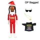 thumbnail image 4 of Snoop on The Stoop Snoop Dogg Muñeco de peluche de elfo navideño para amantes del hip hop Rojo, 4 of 6