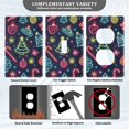 thumbnail image 3 of Yayeee Blank Wall Plate Cover 1-Gang 4.5"x2.7" Home Unused Decorative Outlet, Neon Christmas, 3 of 7