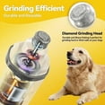 thumbnail image 2 of Nail Grinder, Silent Nail Grinder for Dogs, Safe Dog Nail Trimmer with Dual LED Light & 3 Speeds, Quiet Electric Pet Nail File for Calm Grooming, USB Rechargeable, for Small Medium Large Pet, 2 of 6