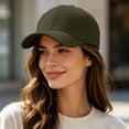 thumbnail image 5 of Baseball Caps For Men And Women Adjustable Casual Baseball Cap Solid Color Outdoor Sun Protection Sports Hat For Workout Golf & Everyday Wear Army Green, 5 of 7