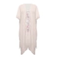 thumbnail image 2 of SEANATIVE Women Long Cardigans Kimono Coverups Open Front Loose Casual Summer Tops Coverup Flowy Lightweight Swimsuit Cover Up Swimwear Beachwear, Pink Floral Skull, 2 of 7