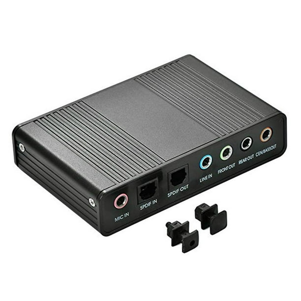 Carte Son USB 5.1, Adaptateur de Sortie Audio SPDIF Optique Numérique  Externe à 6 Canaux pour PC, Ordinateurs Portables, Ordinateurs de Bureau