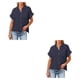 thumbnail image 3 of Blusa de manga corta Sonducket para mujer Azul oscuro METRO, 3 of 6