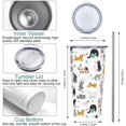 thumbnail image 5 of Cat Tumbler with Lid and Straw, 20 Oz Stainless Steel Cups Insulated Water Bottle Coffee Mug, Cat Gifts for Cat Lover, 5 of 6