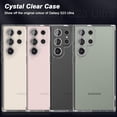 thumbnail image 3 of Thin Samsung Galaxy S23 Ultra 5G Case (6.8 Inch) Clear Hard Back + Soft TPU Bumper [Air Pocket Corners] Shockproof Phone Cover for Galaxy S23 Ultra (2023) - Transparent, 3 of 14