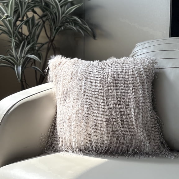 Cozy Grey Cushion Cover by SYNQ Home Decor - 18" by 18" (Pack of 1)
