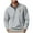 Gray, variant on Lorytime Half Zip Sweatshirt Men Printted Training Pullover Mock Neck Long Sleeve Tops Casual Outerwear Green L