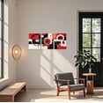 thumbnail image 5 of ZHONGYUTONG Abstract Canvas Wall Art 3 Pieces Black and White Pictures Contemporary Minimalist Print Modern Geometric Line Artwork for Living Room Decor Framed (11.00" x 14.00" x 3PCS), 5 of 5