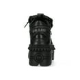 thumbnail image 6 of New Rock WALL106-S13 Unisex Black Leather Gothic Boots, 6 of 8