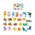 thumbnail image 4 of Xuanheng Early Education Matching Cartoon Puzzles Early Learning Educational Activity Marine Animals, 4 of 8