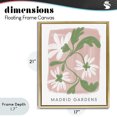 thumbnail image 4 of Stupell Industries Eclectic Madrid Gardens Pastel Blooms Gold Floating Frame Canvas Art, 17 x 21, by Lucille Price, 4 of 8