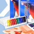thumbnail image 4 of Juego de pinturas acrílicas profesionales para murales - 12 colores vibrantes resistentes al agua (15ml cada frasco) - Ideal para artistas y decoración creativa, 4 of 7