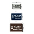 thumbnail image 5 of Signs ByLITA Classic Framed No Entry Without Permission Sign (Black) - Small, 5 of 6