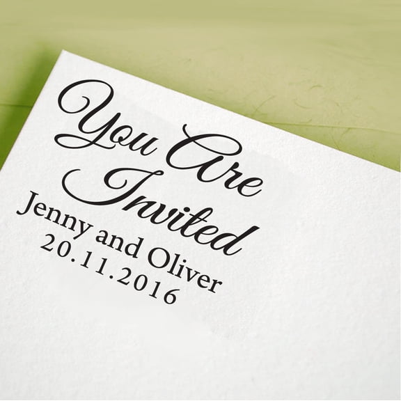 Self Inking Return Address Stamp Personalized Custom Invitation Stamp