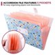 thumbnail image 2 of Expandable Expanding File, File Folder A4, Expanding File Organiser With 5 Pockets,filing Folder Organiser,floral Printed Folders For Paperwork,blue, 2 of 5