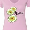 thumbnail image 4 of Inktastic Arizona Saguaro Cactus Flowers Women's V-Neck T-Shirt, 4 of 5