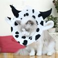 thumbnail image 1 of Cute Small Cow Shape Pets Elizabeth Circle Anti-bite Anti-licking Cats Postoperative Protective Sleeve Cartoon Neck Collars, 1 of 7