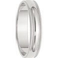 thumbnail image 1 of Sterling Silver 5mm Half Round Milgrain Band, 1 of 2