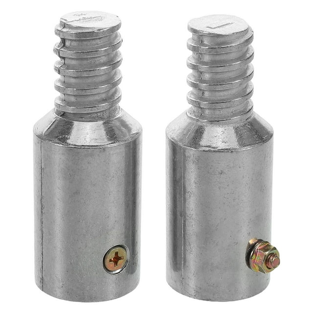 1 Ensemble Embouts Filetés de Remplacement pour Rallonges Réparation Balai à Pousser Poignée Filetée pour Poteaux en Bois Ou Métal Argent 25 mm