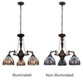 thumbnail image 4 of CHLOE Lighting Grenville Victorian-Style Dark Bronze 3-Light Mini Chandelier 24" Wide, 4 of 8