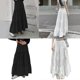 thumbnail image 2 of Unique Long White Skirt For Female Professionals And Students Comfortable And Stylish Skirts Dress Solid Color Streetwea White XL, 2 of 4