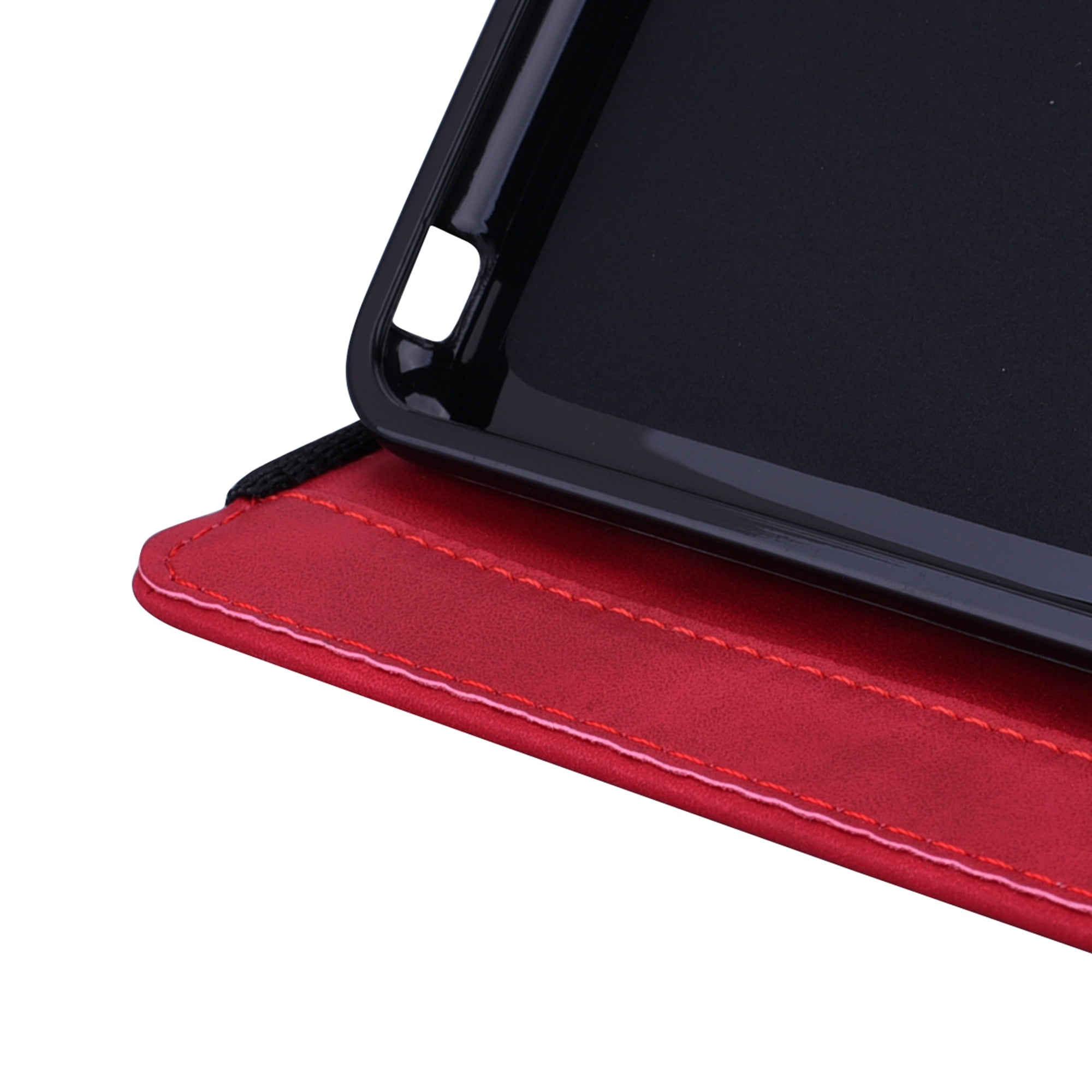 K-Lion for Apple iPad 10th Generation Folio Flip Case, 2022 iPad 10.9 Inch Case with  Pencil Holder & Card Holder Slots,Luxury PU Leather Shockproof Stand Slim Shell Cover for iPad A2757 A2777,Red