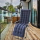 thumbnail image 2 of Cojines para asiento de jardín, cojín reclinable de poliéster suave, tapete de doble cara, cojines sólidos para asiento de silla Azul marino A, 2 of 8
