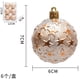 thumbnail image 3 of Christmas 6cm Decorative Full Of Embossed Christmas Plating Hanging Venue Decoration, 3 of 3