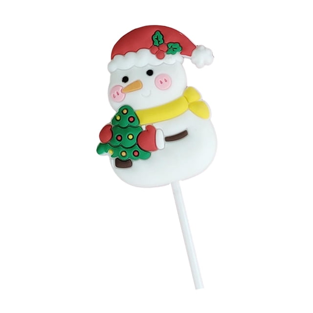 Christmas Cake Topper Cake Topper Holiday Reusable Theme Party Supplies Colorful T